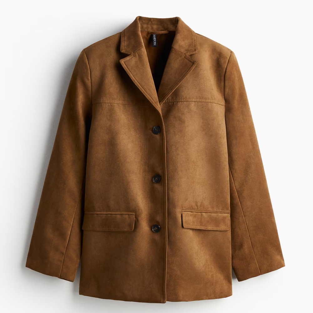 H&M Tan Women's Blazer SINGLE-BREASTED JACKET